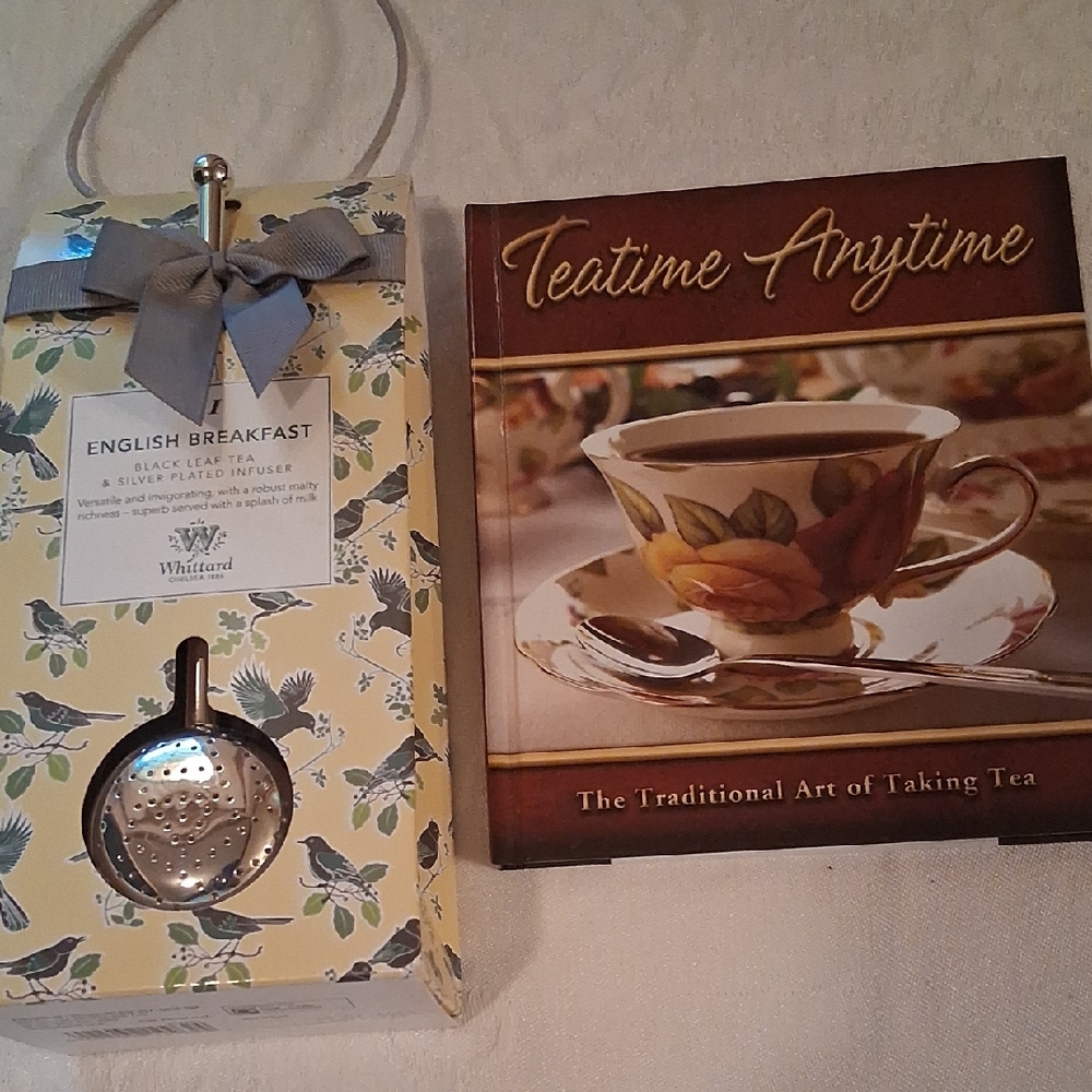 Whittard English Breakfast Tea with Silver Infuser - Yellow